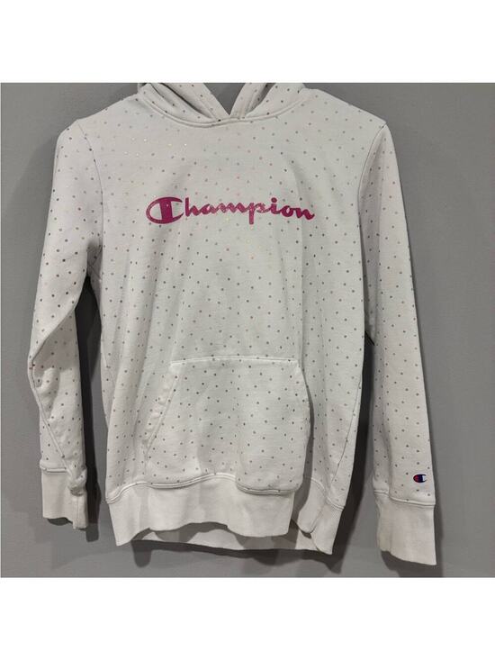 Champion Other - Champion White Hoodie with Colorful Dots Girls 14/16